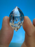 Elestial Quartz Crystal - Light Tea-Toned Layered Form