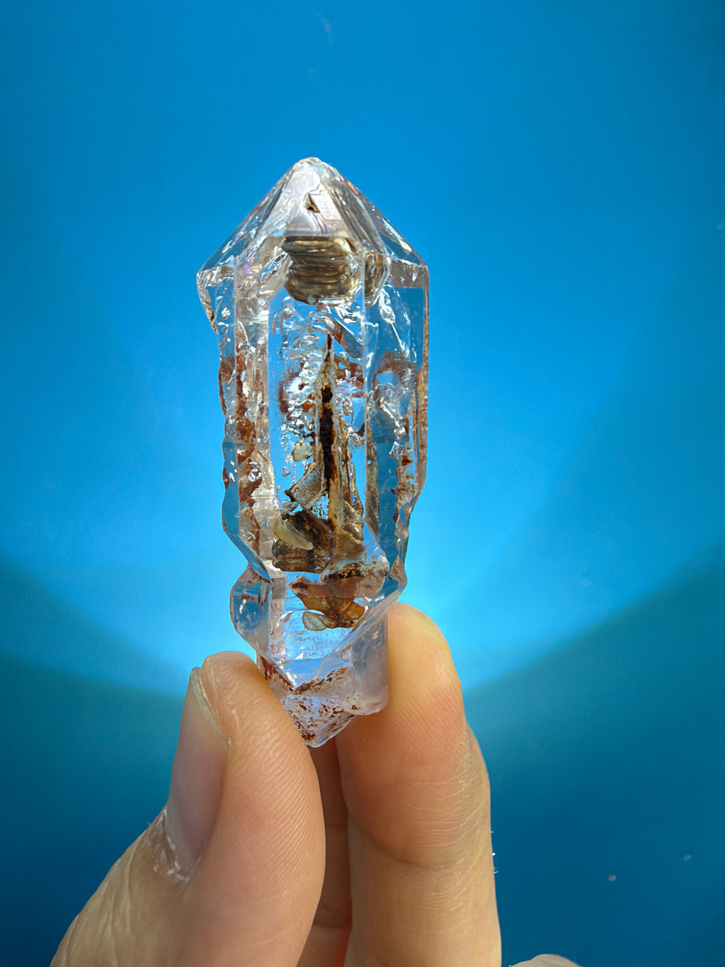 Red Mud Elestial Quartz Scepter - 24.5g - 1.JPG
