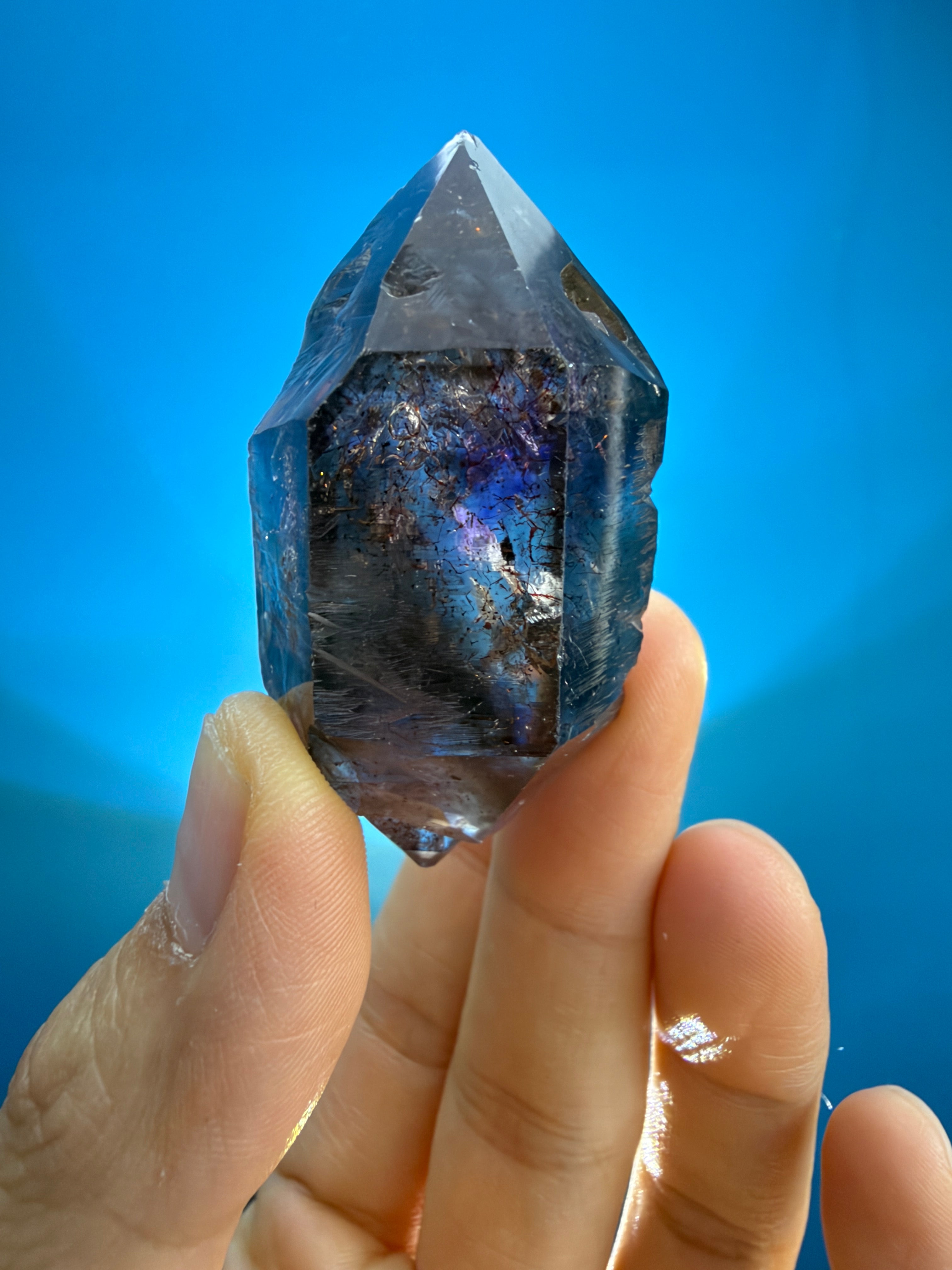 Super Seven Crystal - 49g Double-Terminated Elestial Point