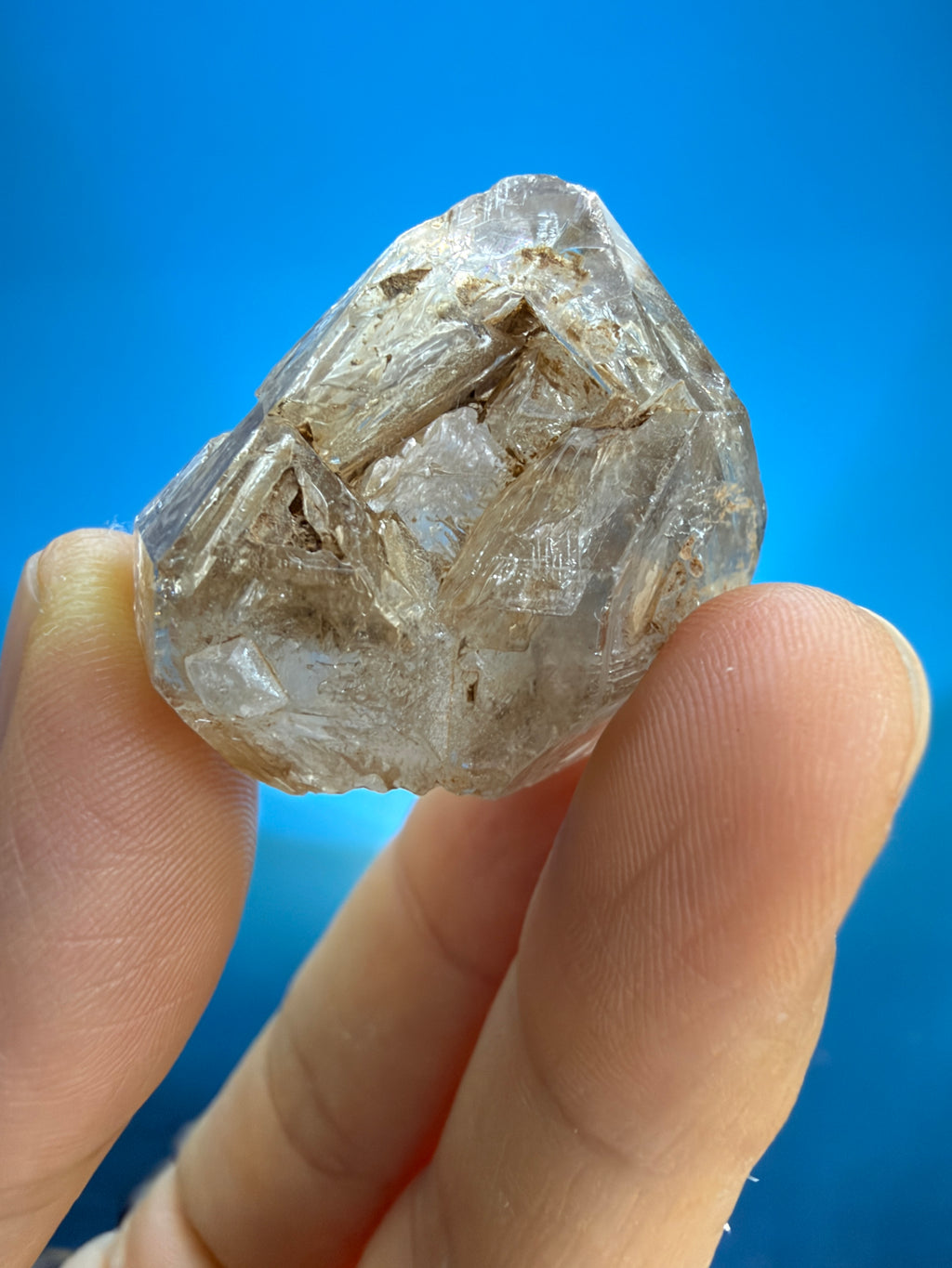 Yellow Mud Elestial Quartz Dome Formation - 20.6g - 1.JPG
