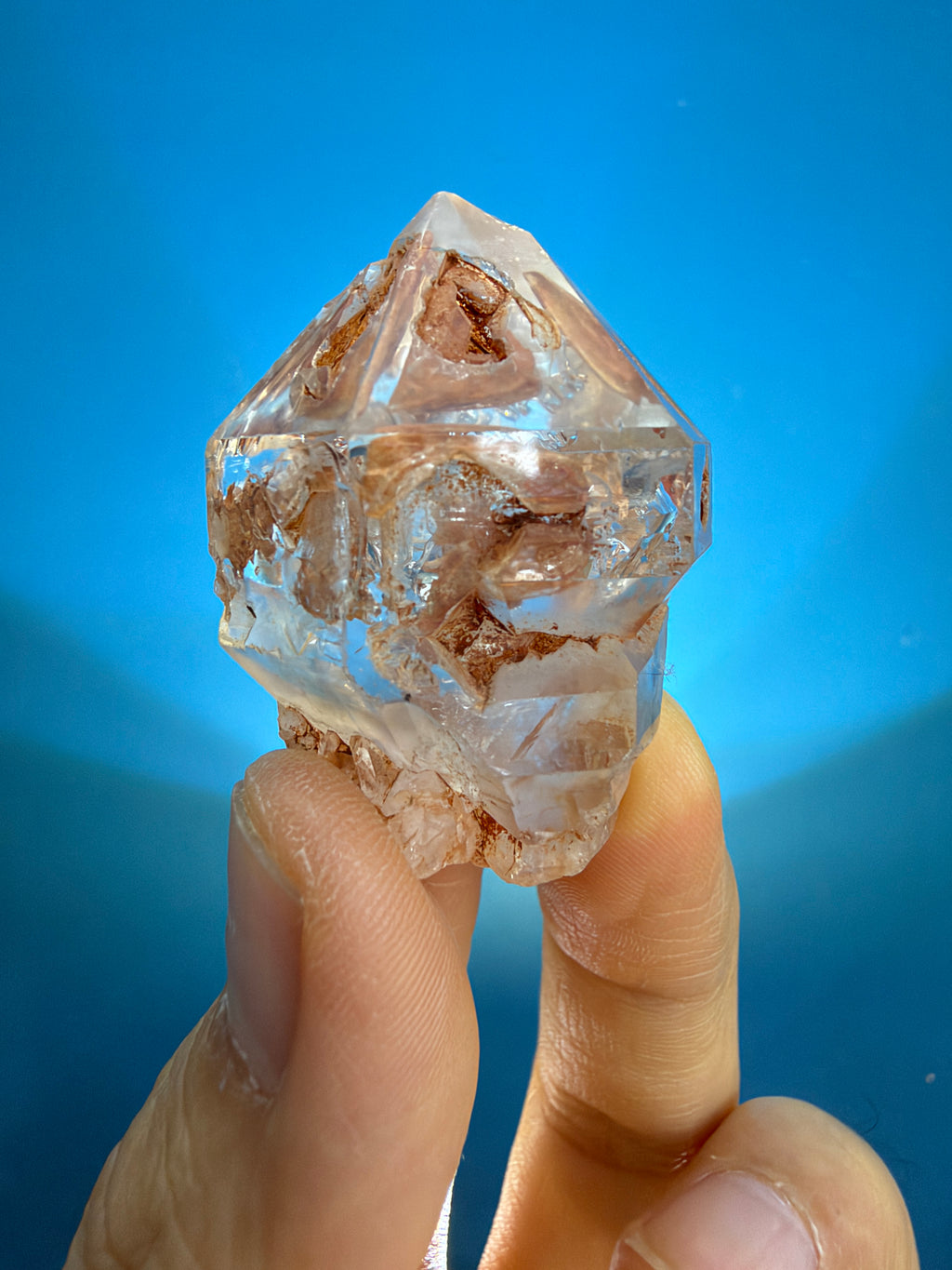 Red Mud Elestial Quartz with Bubble Inclusion - 31.8g - 1.JPG