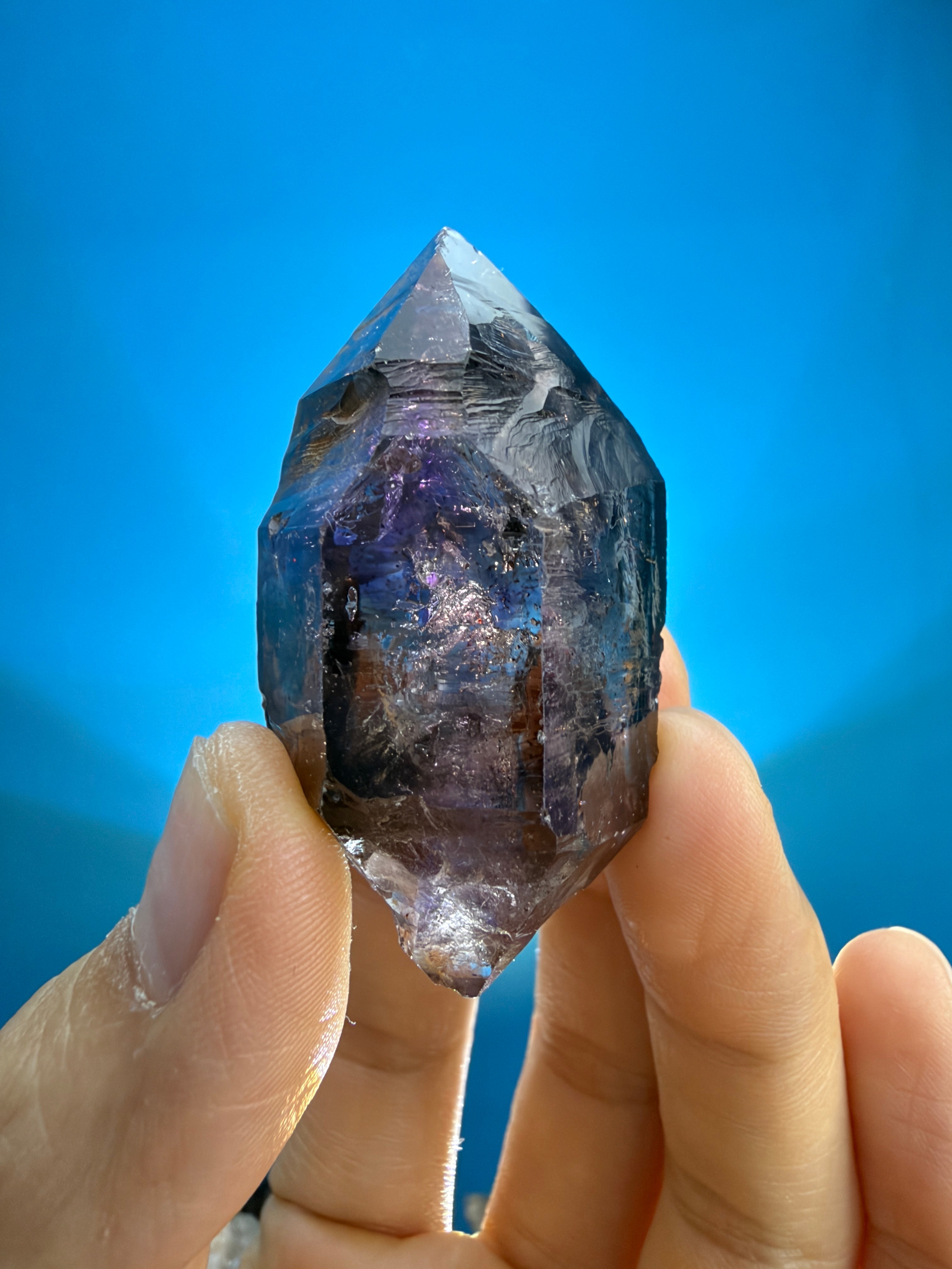 Super Seven Crystal - 49g Double-Terminated Elestial Point