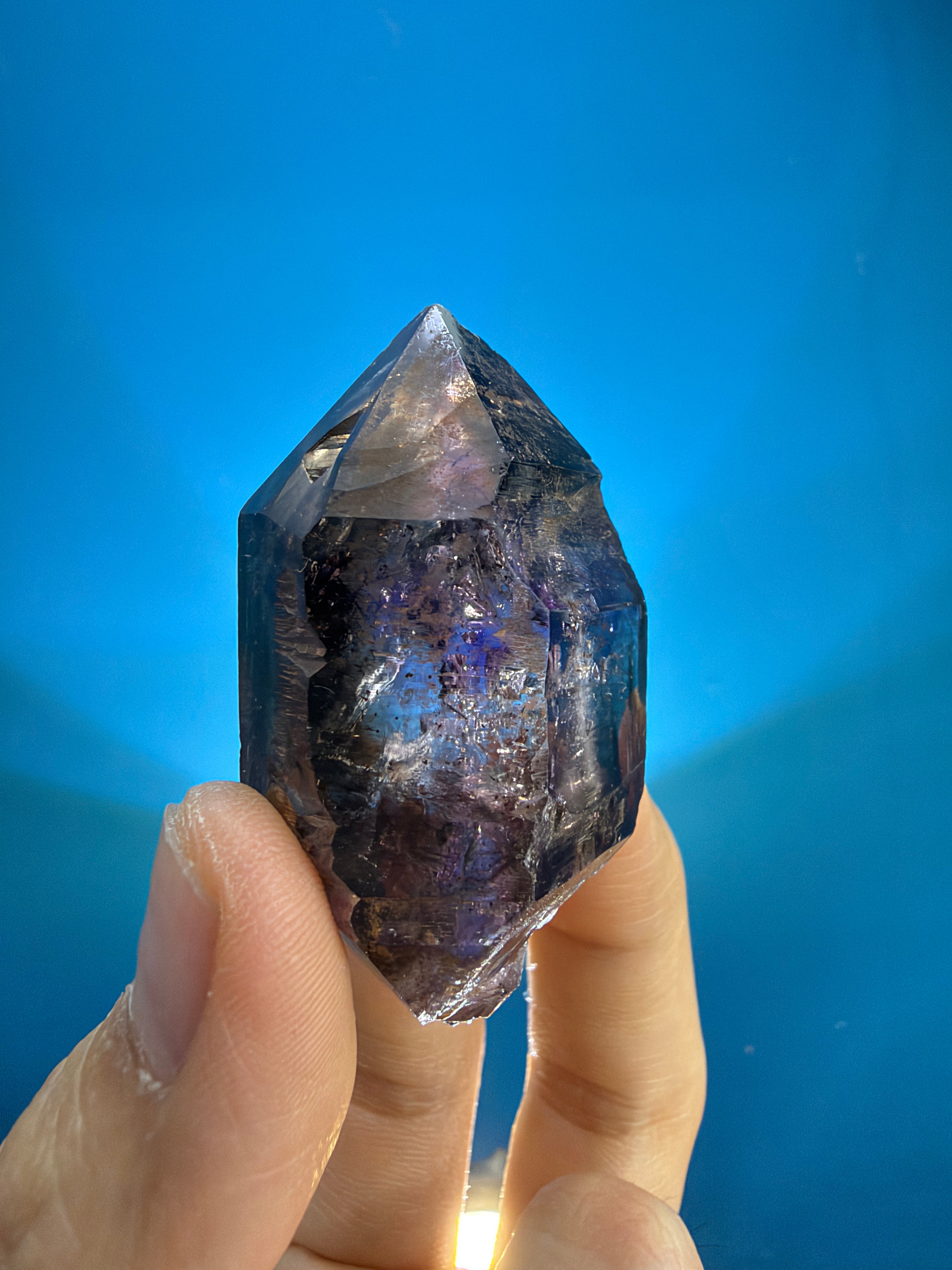 Super Seven Crystal - 49g Double-Terminated Elestial Point