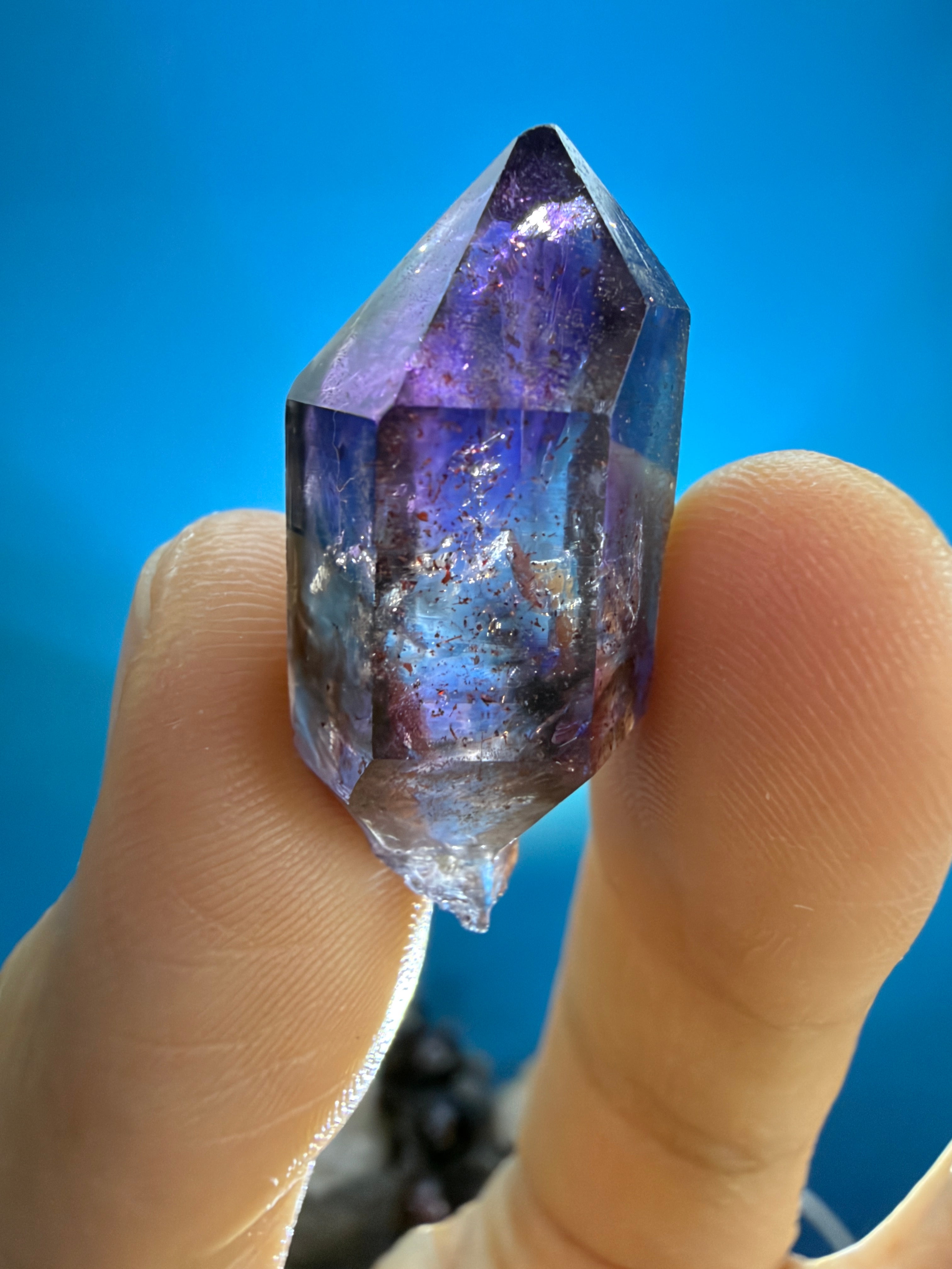 Super Seven Crystal - 8.3g Raw Purple Scenic Point