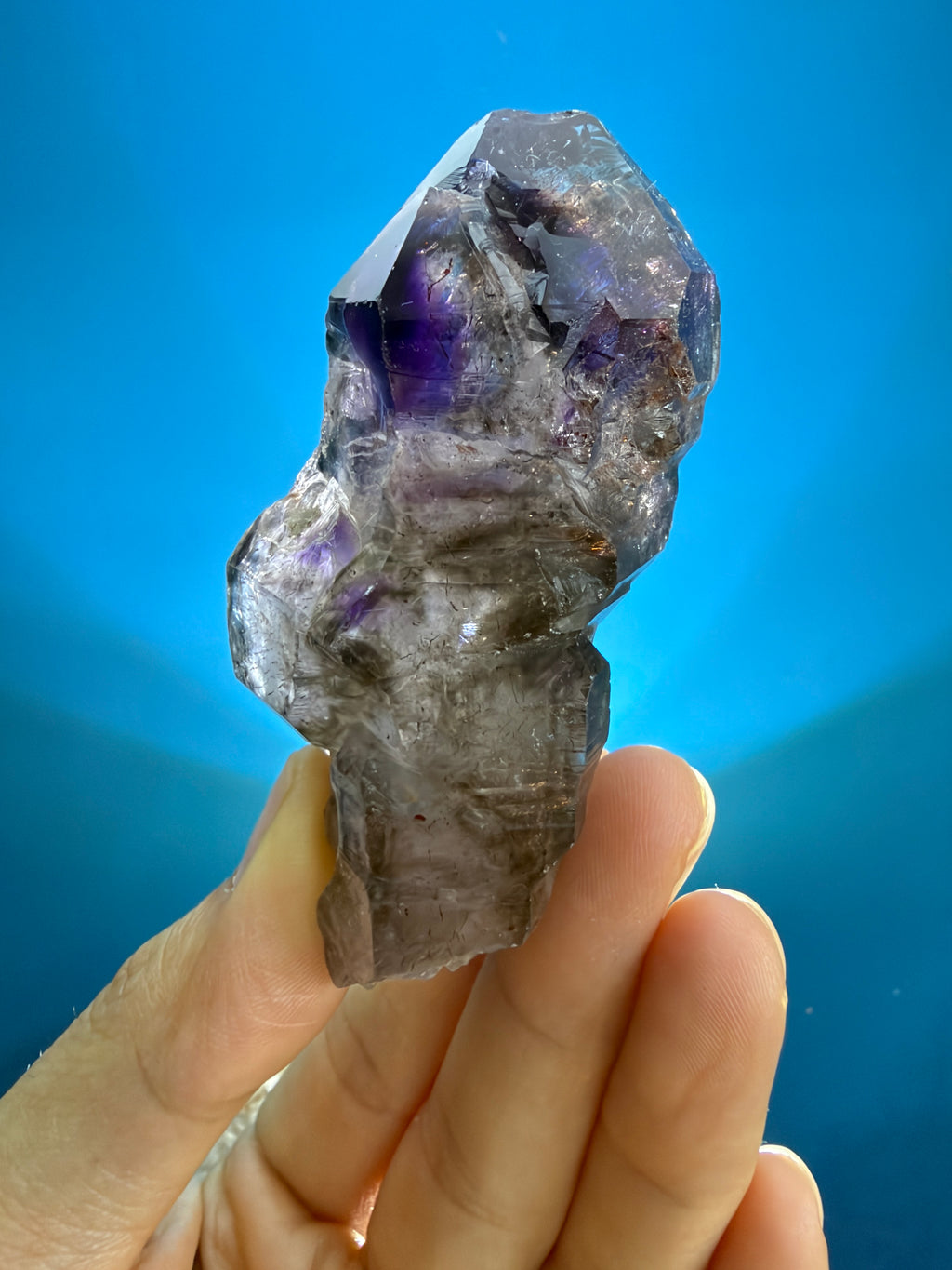 Super Seven Rough Point - 127.5g Purple Scepter Crystal