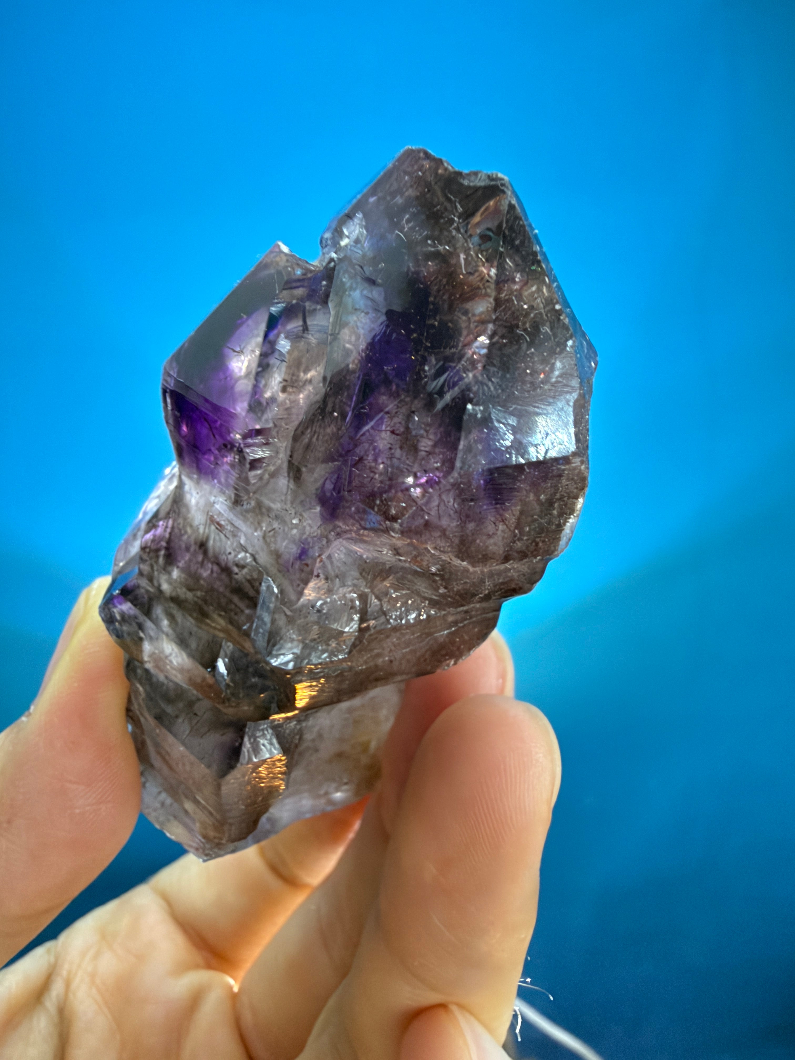 Super Seven Rough Point - 127.5g Purple Scepter Crystal
