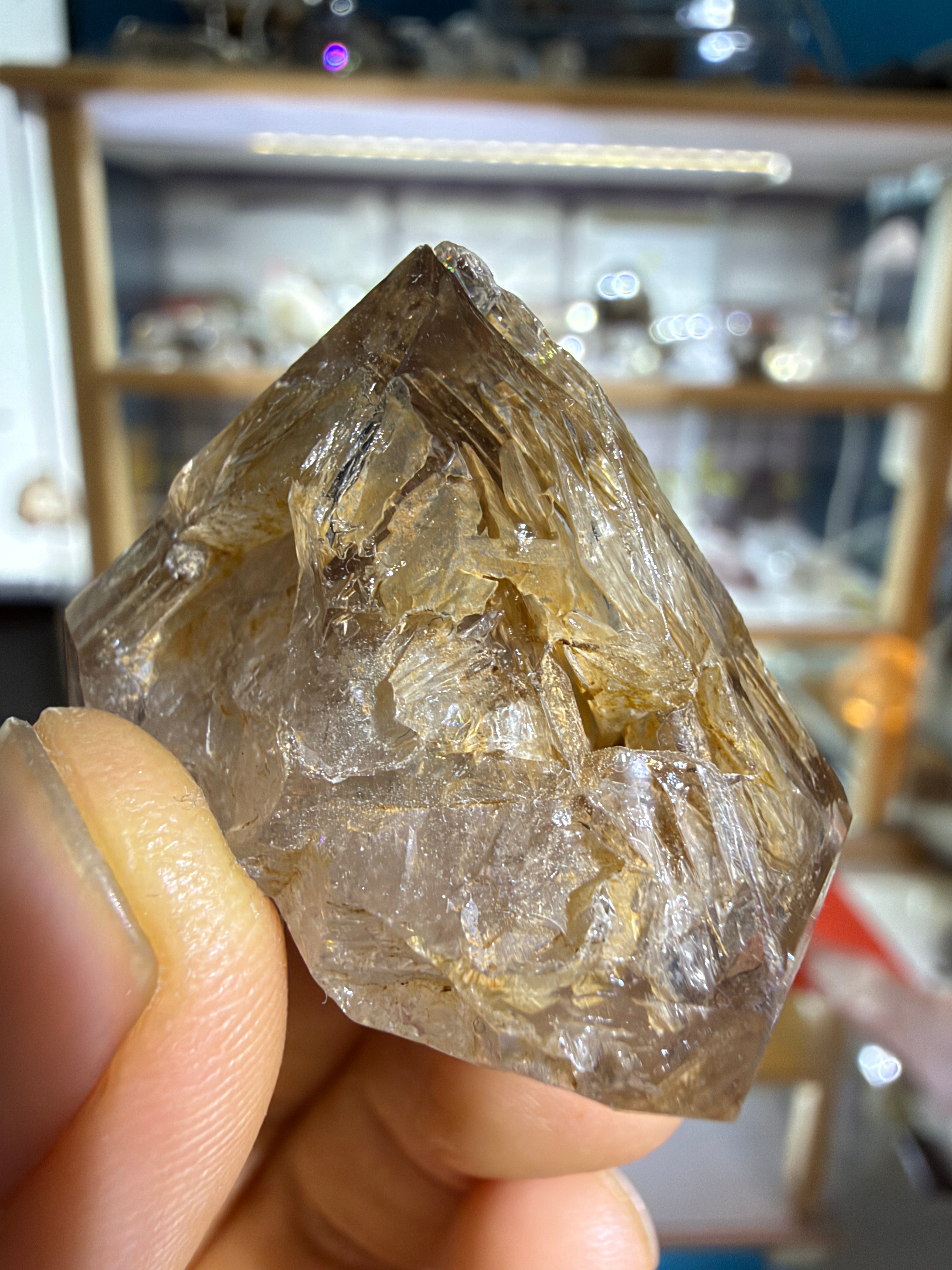 Yellow Mud Elestial Quartz Dome Formation - 20.6g - IMG_6837.JPG