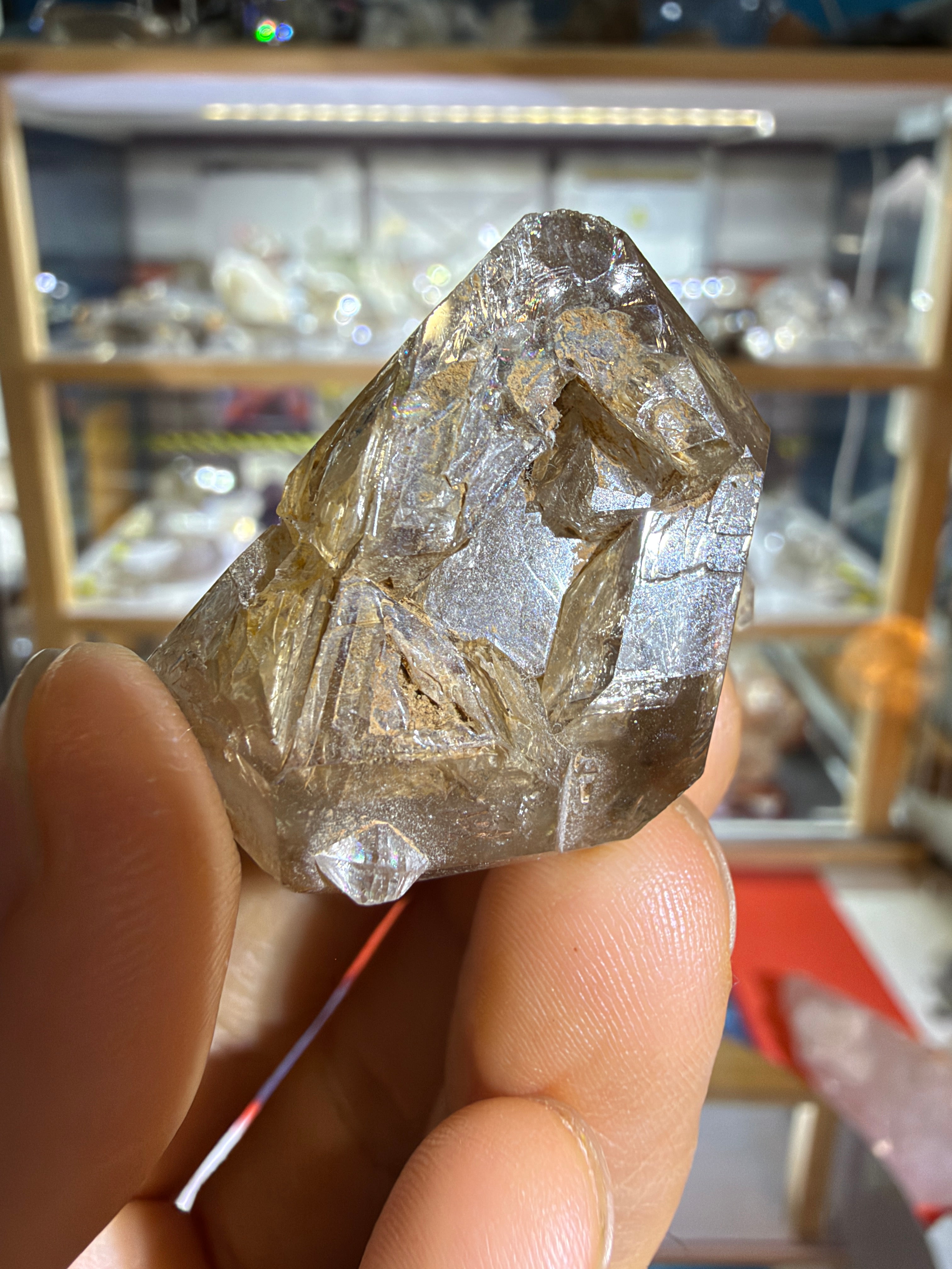 Yellow Mud Elestial Quartz Dome Formation - 20.6g - IMG_6838.JPG