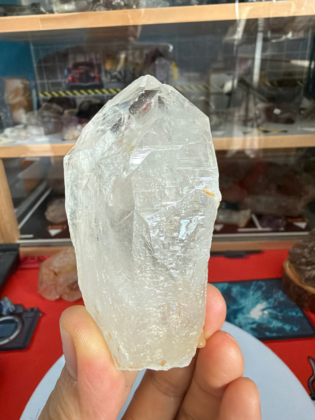 Himalayan White Quartz Raw Point with Etched Texture - 178.5g - IMG_6920.JPG