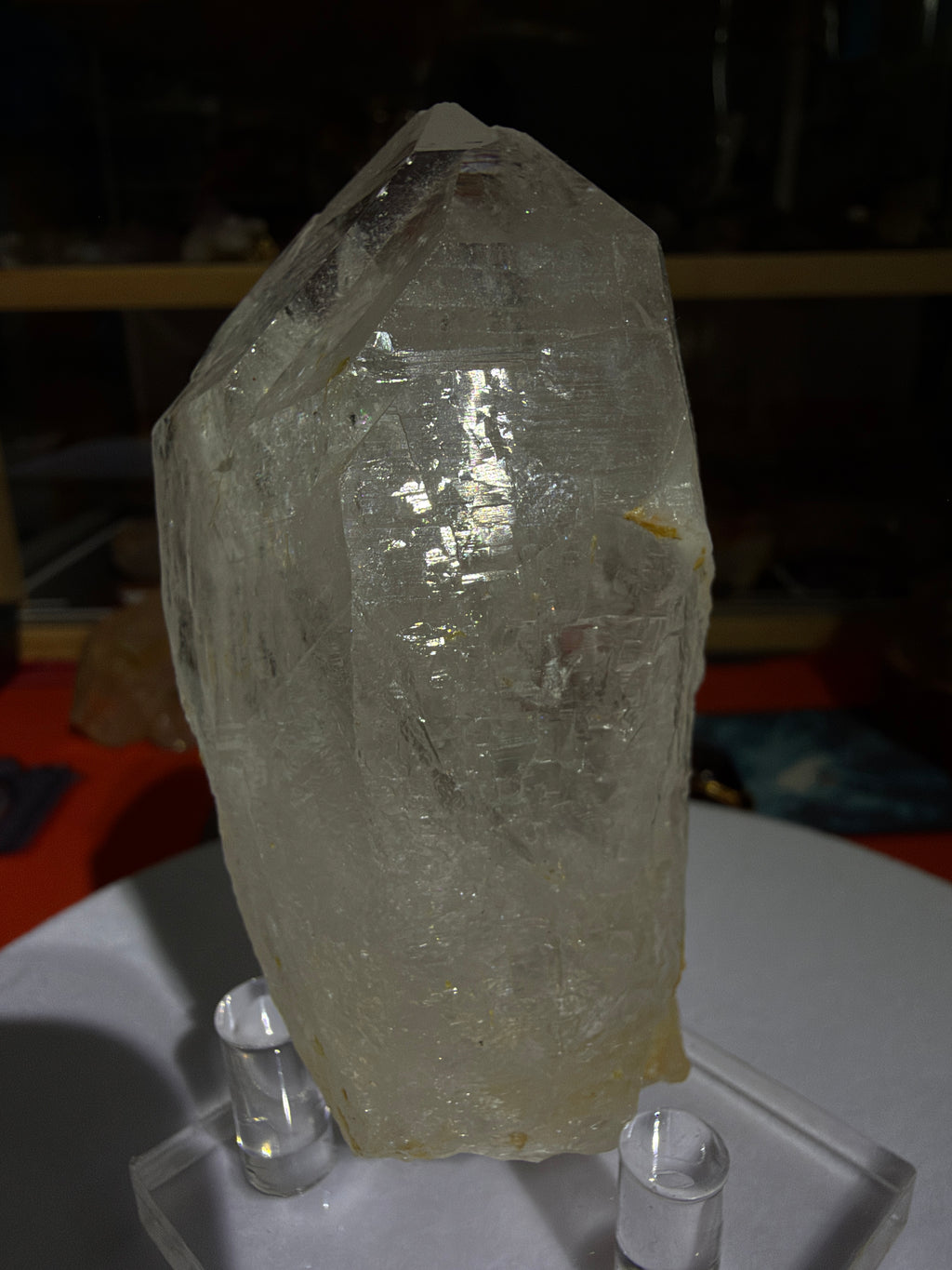 Himalayan White Quartz Raw Point with Etched Texture - 178.5g - IMG_6931.JPG