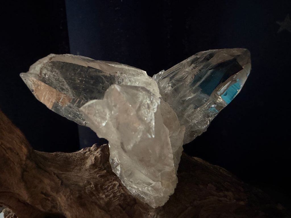 Himalayan Quartz Eagle Wing Twin Point with Wood Stand - 105g - IMG_6966.jpeg