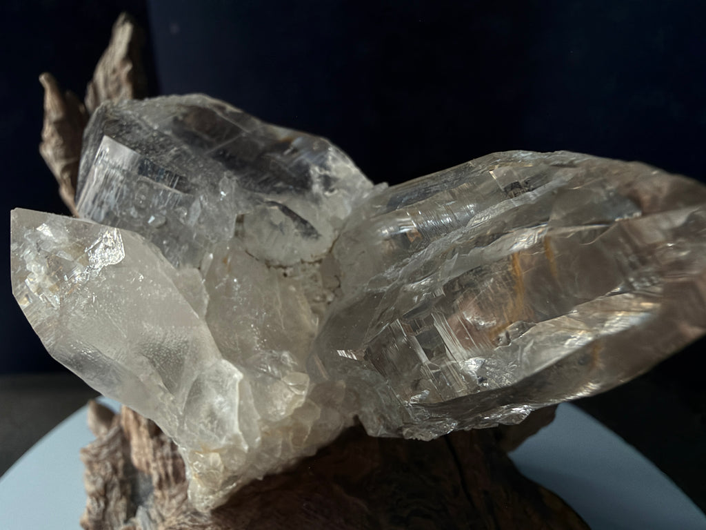 Himalayan Quartz Eagle Wing Twin Point with Wood Stand - 105g - IMG_6969.jpeg