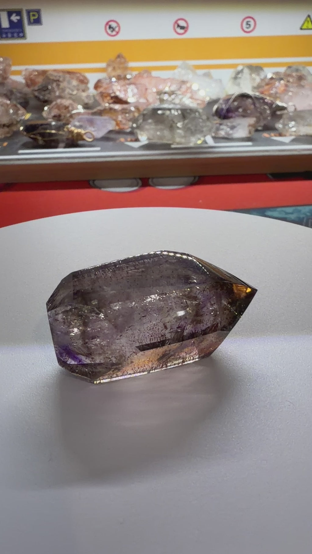 Super Seven Crystal - 24.9g Polished Red Inclusion Point