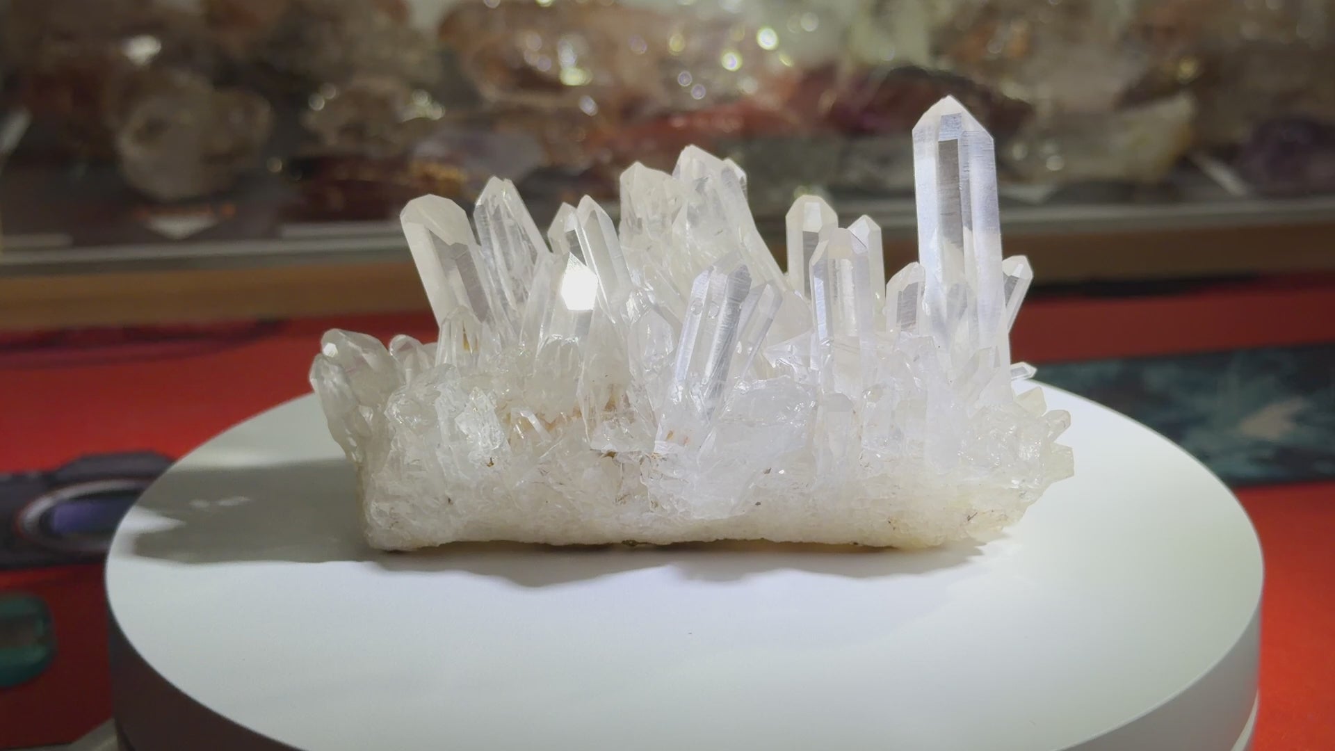 Water Phantom Shining Quartz Cluster - 235g White Quartz Cluster