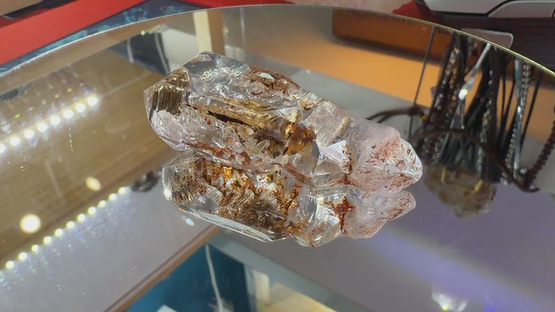 Red Mud Elestial Quartz Scepter - 24.5g - IMG_6709.MOV
