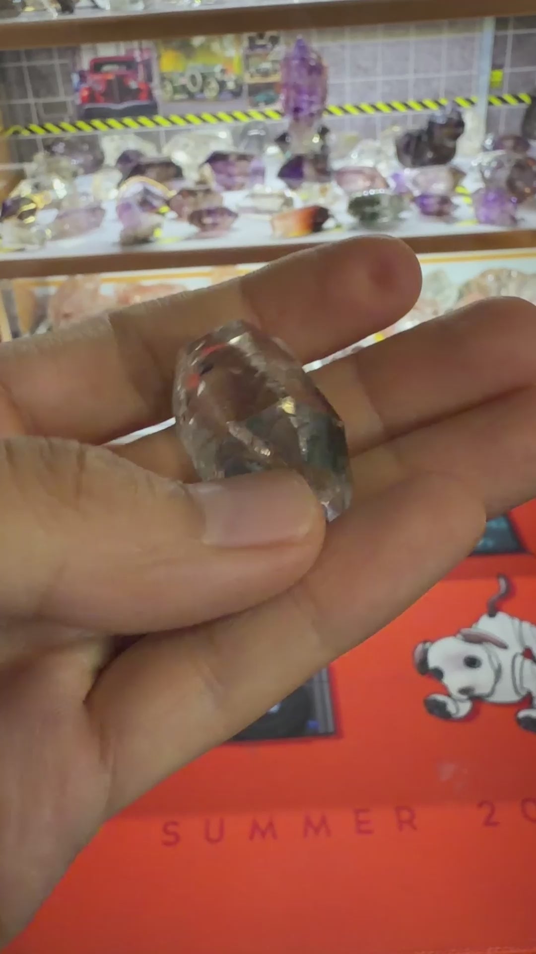 Elestial Quartz Crystal - Clear Natural Point