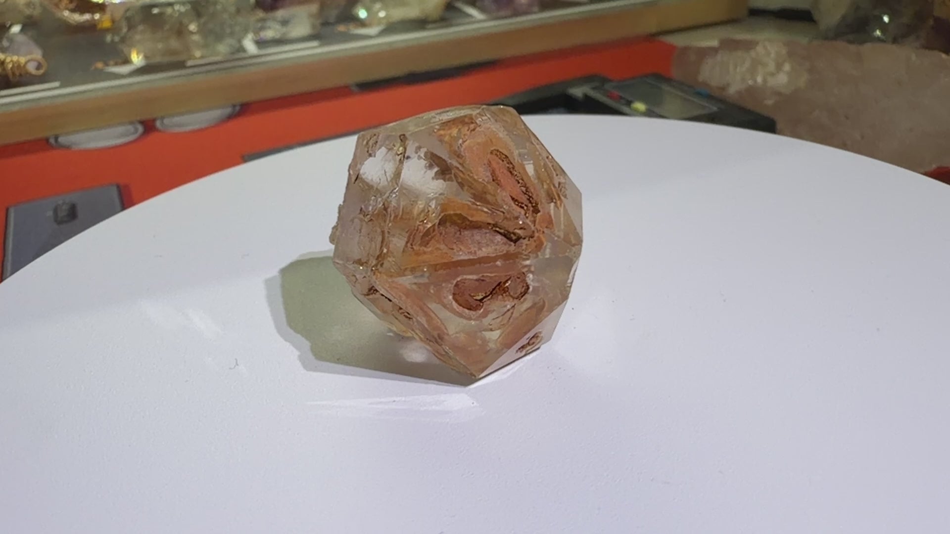 Red Mud Elestial Quartz with Bubble Inclusion - 31.8g - IMG_6733.MOV
