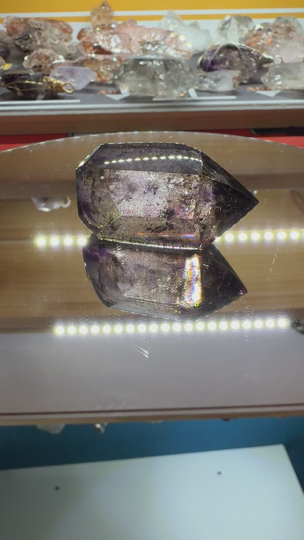 Super Seven Crystal - 24.9g Polished Red Inclusion Point