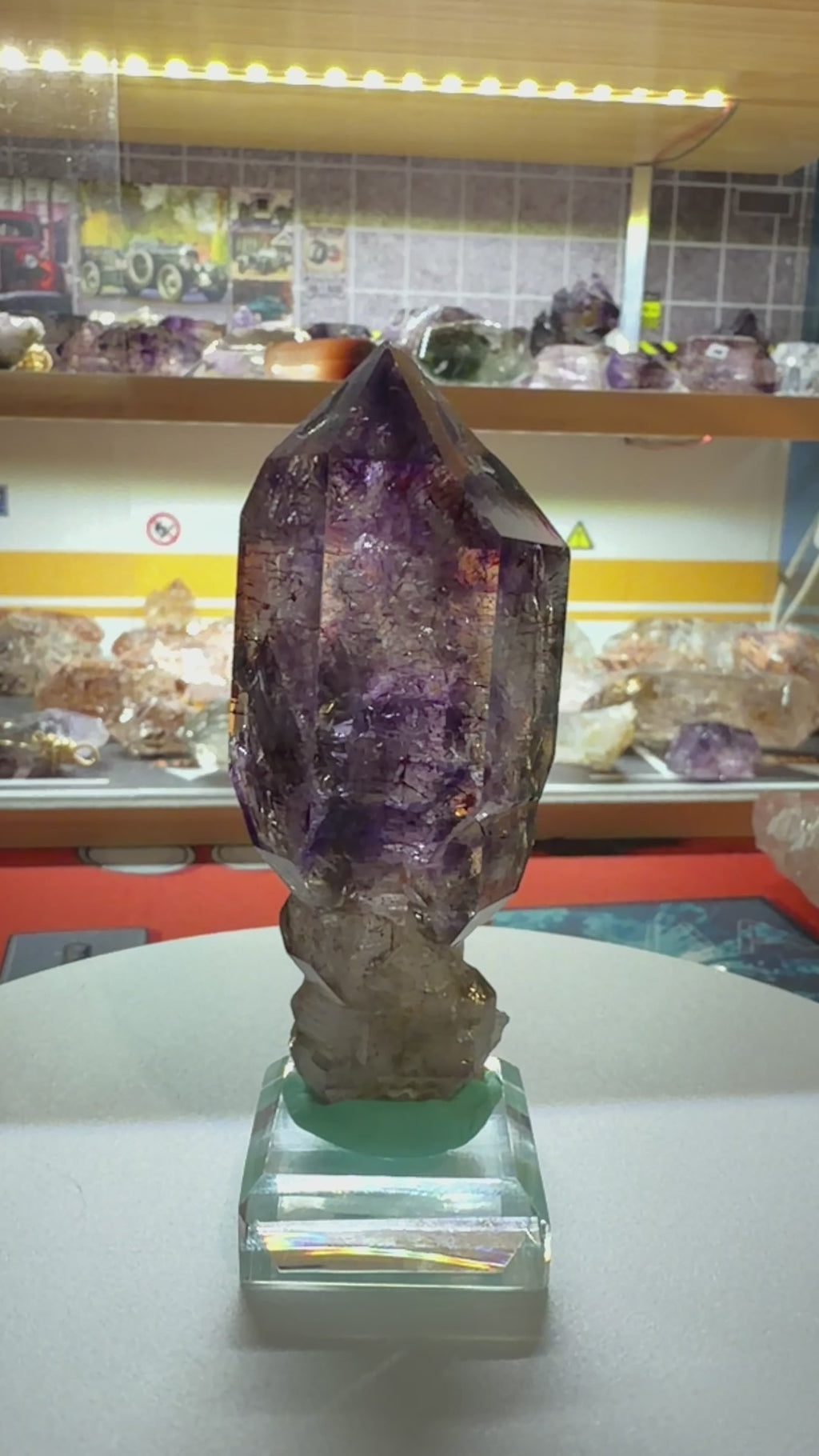 Super Seven Crystal Scepter with Red Rutile - 78g - IMG_6899.mov