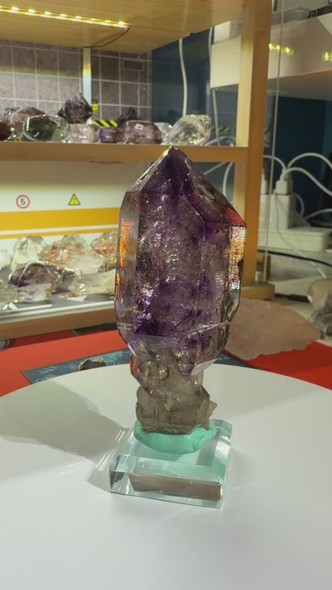 Super Seven Crystal Scepter with Red Rutile - 78g - IMG_6900.mov