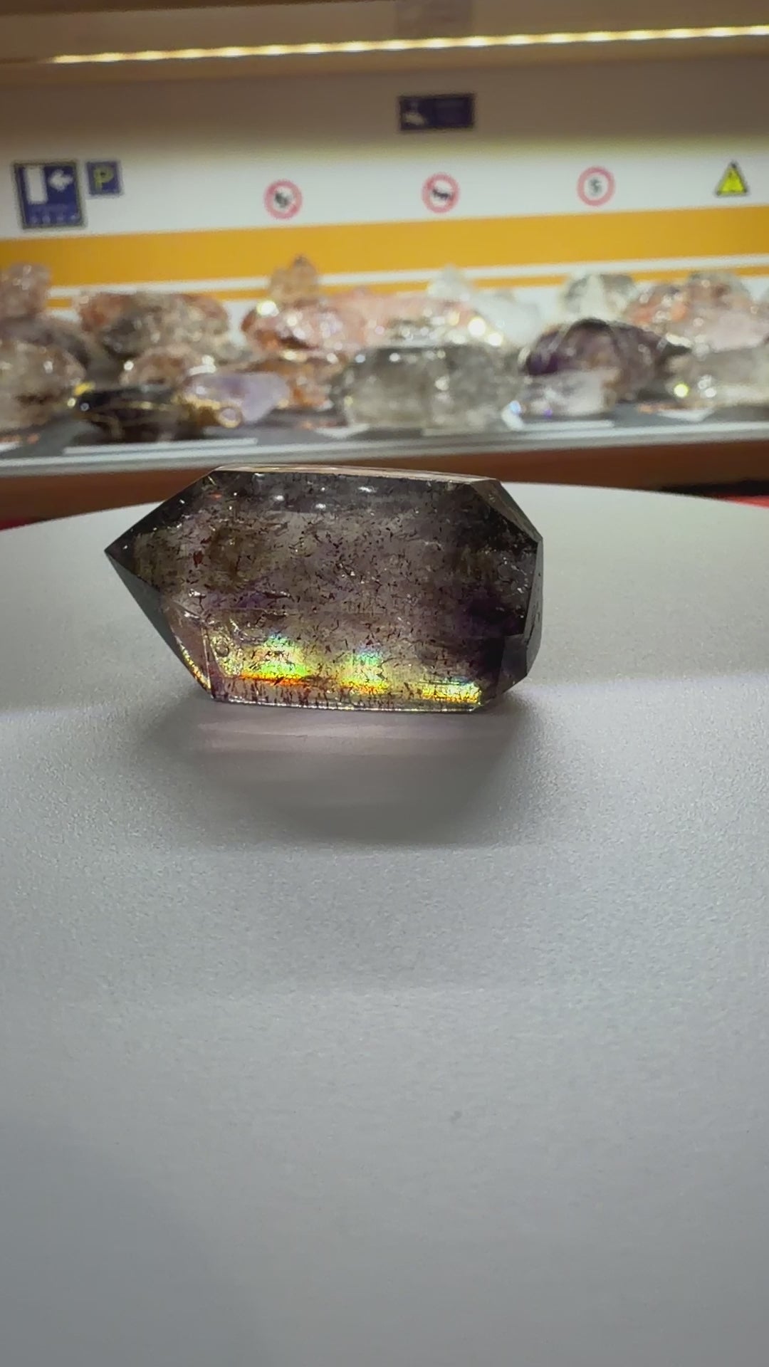 Super Seven Crystal - 24.9g Polished Red Inclusion Point